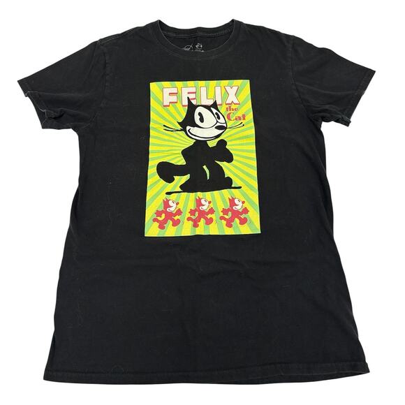 Size M | FELIX the Cat by NEON RIOT Men's Crew Neck Short Sleeve Cotton T-shirt - Picture 1 of 4